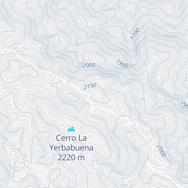Map of Cerro Canchota