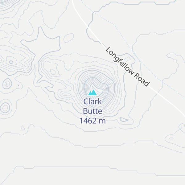 Map of Clark Butte