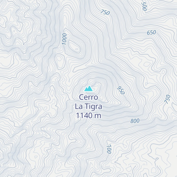 Map of Cerro La Tigra