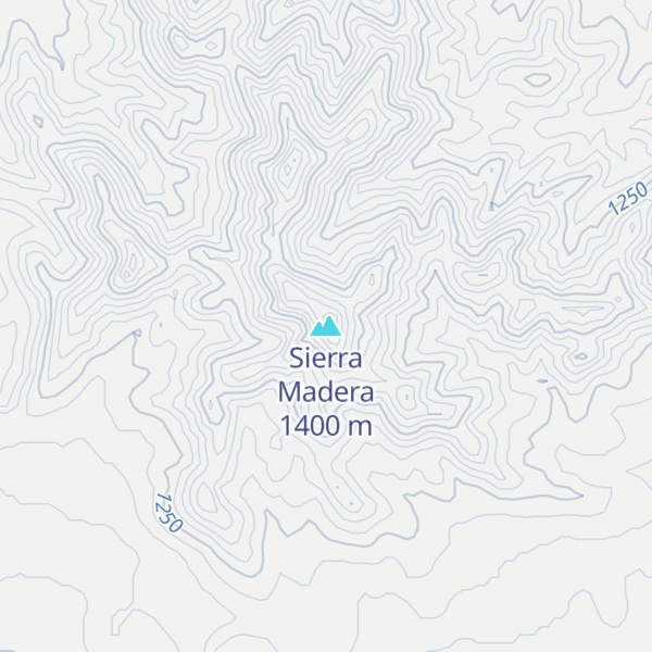 Map of Sierra Madera