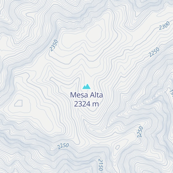 Map of Mesa Alta