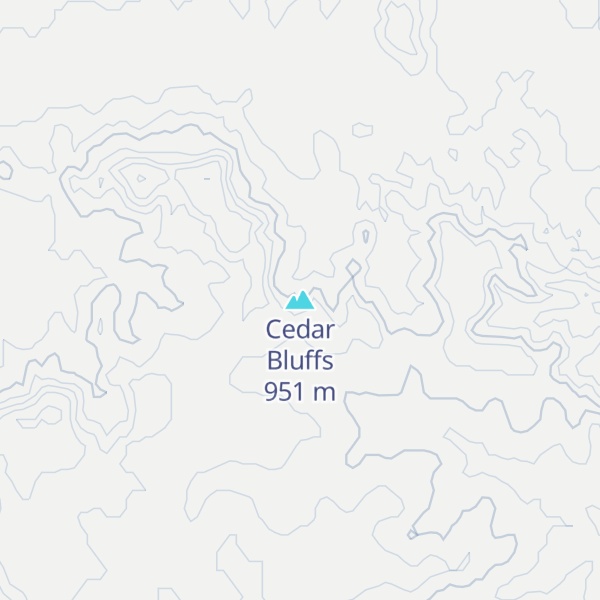 Map of Cedar Bluffs