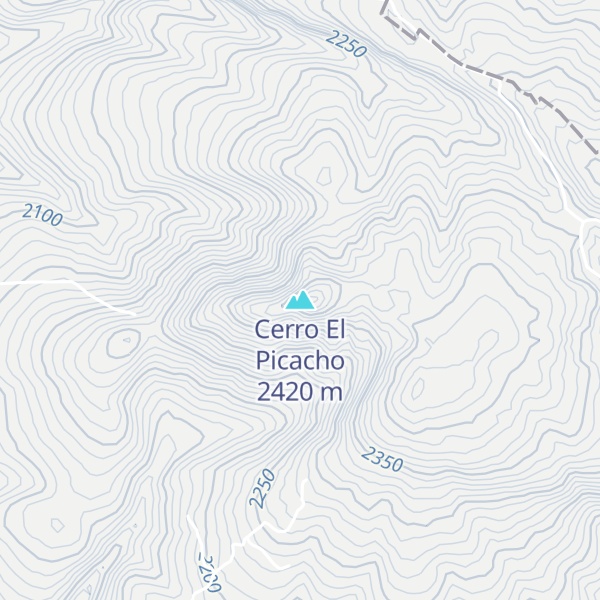 Map of Cerro El Picacho
