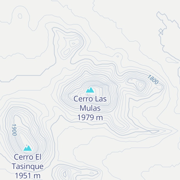 Map of Cerro Las Mulas