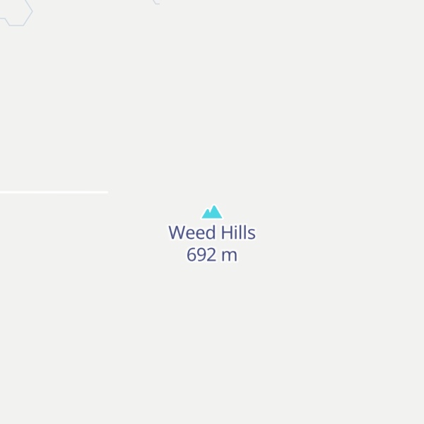 Map of Weed Hills