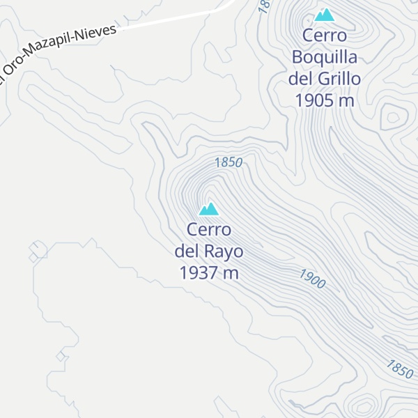Map of Cerro del Rayo