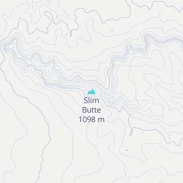 Map of Slim Butte