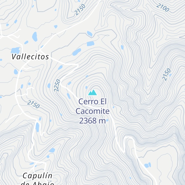 Map of Cerro El Cacomite