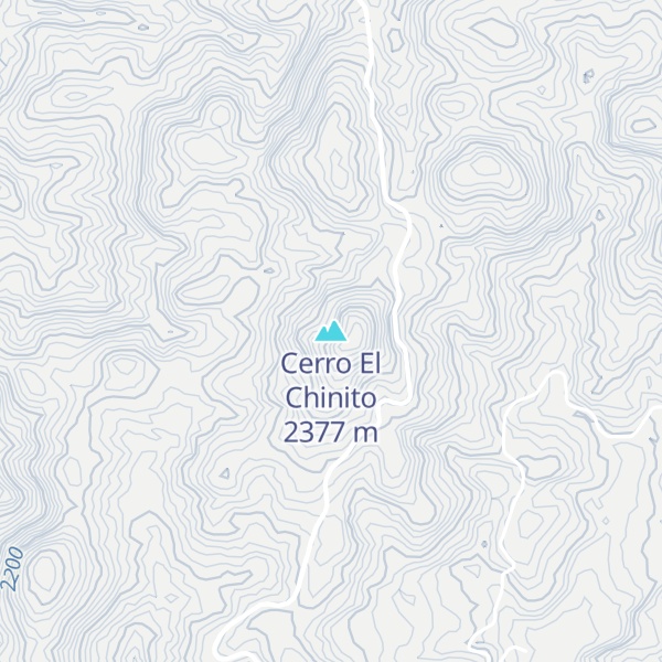 Map of Cerro El Chinito
