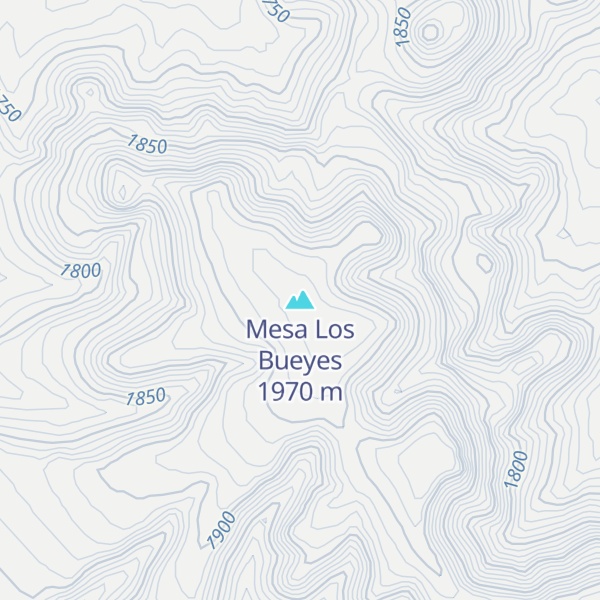 Map of Mesa Los Bueyes