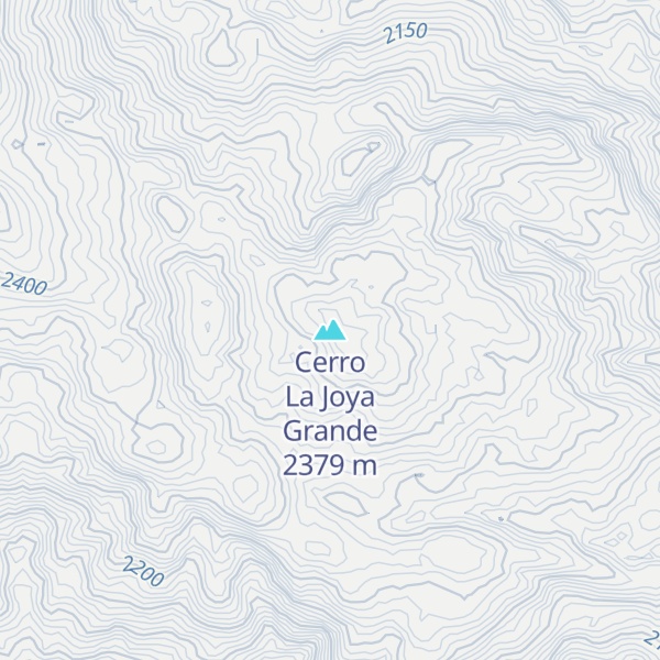 Map of Cerro La Joya Grande