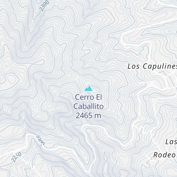 Map of Cerro El Caballito