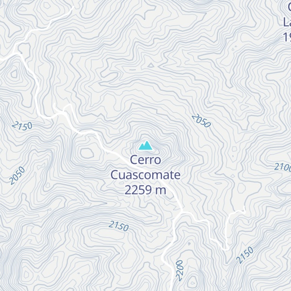 Map of Cerro Cuascomate