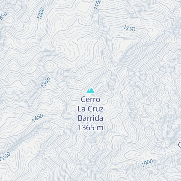 Map of Cerro La Cruz Barrida