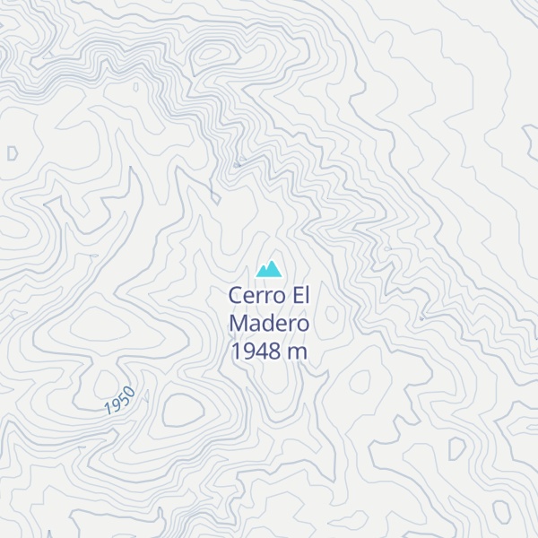 Map of Cerro El Madero