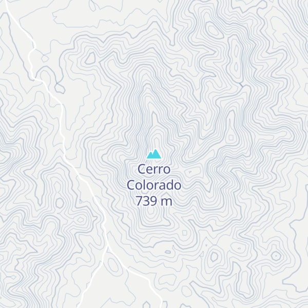 Map of Cerro Colorado