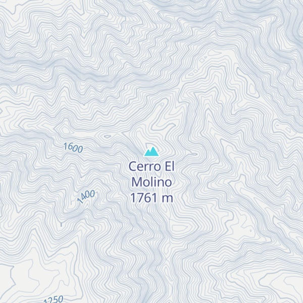 Map of Cerro El Molino