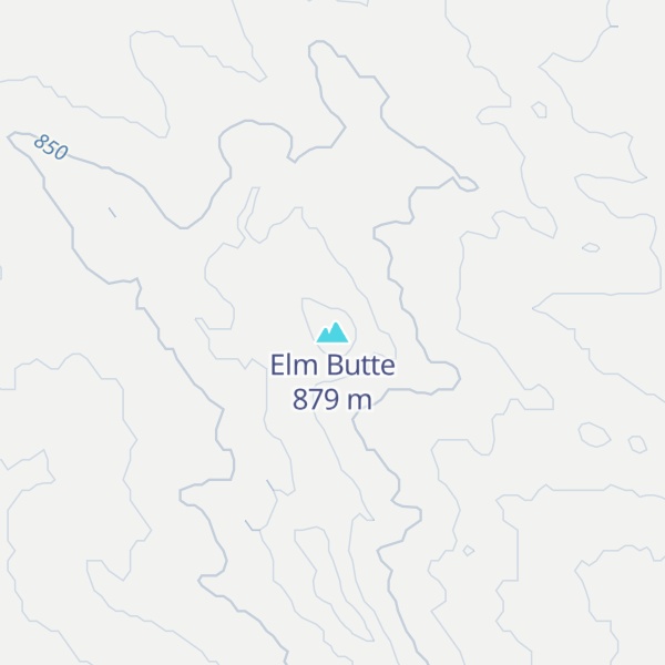 Map of Elm Butte