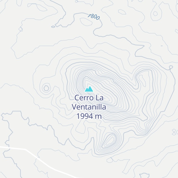 Map of Cerro La Ventanilla