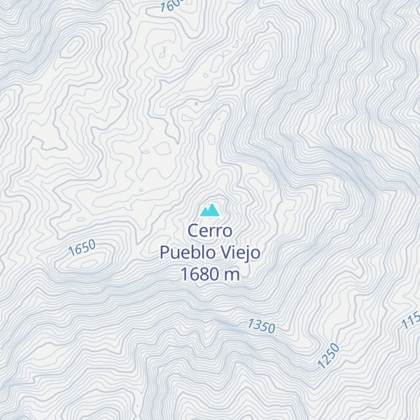 Map of Cerro Pueblo Viejo