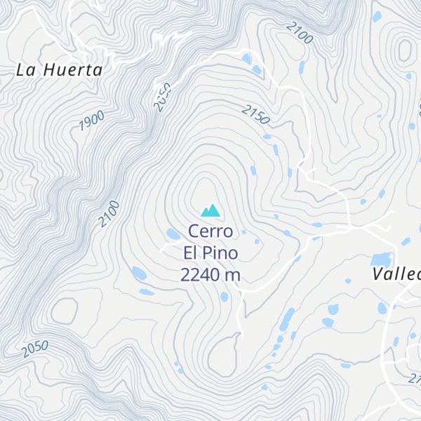 Map of Cerro El Pino