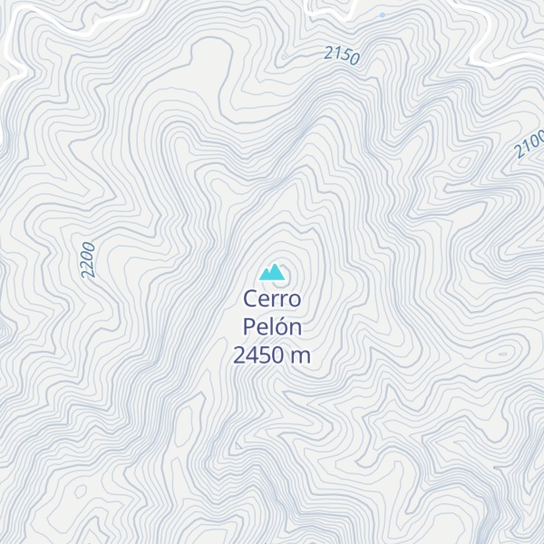 Map of Cerro Pelón