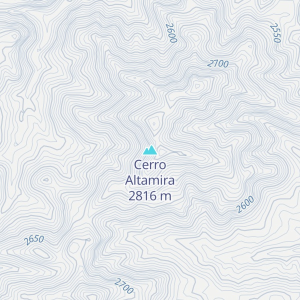 Map of Cerro Altamira