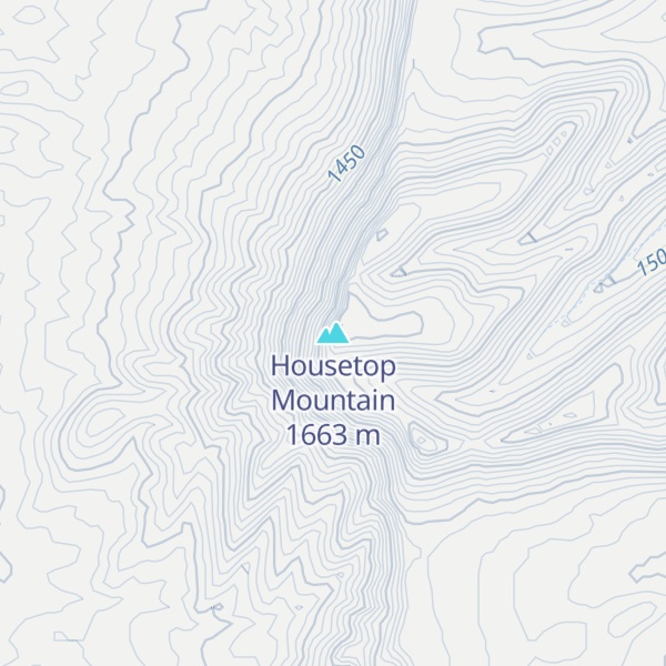 Map of Housetop Mountain