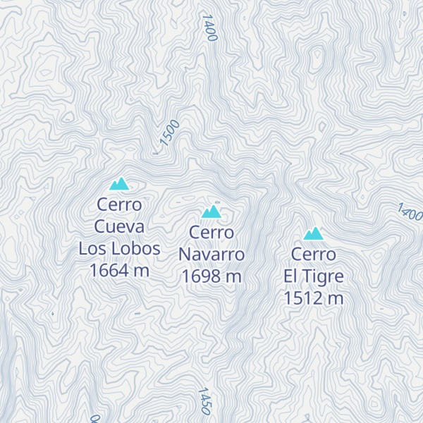 Map of Cerro Navarro