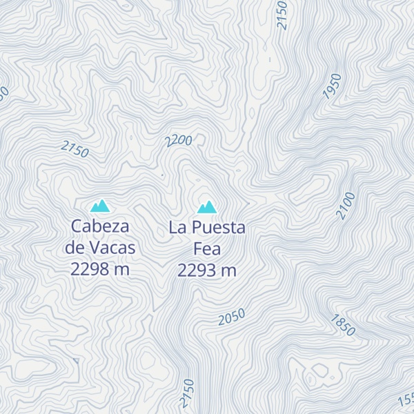 Map of La Puesta Fea
