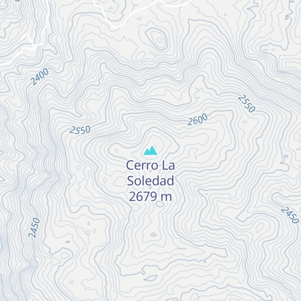 Map of Cerro La Soledad