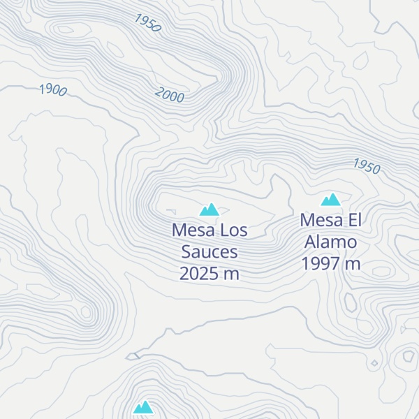 Map of Mesa Los Sauces