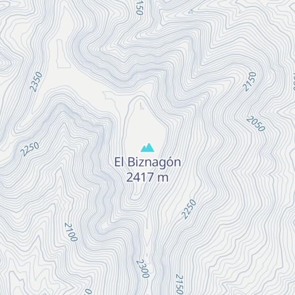 Map of El Biznagón