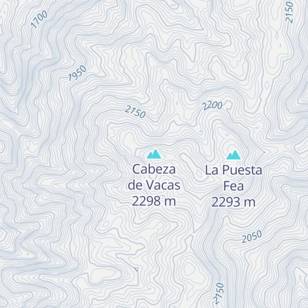 Map of Cabeza de Vacas