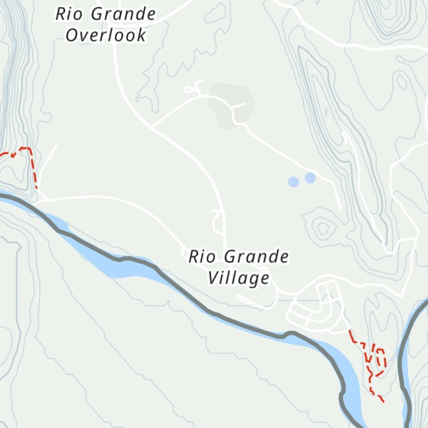 Map of Rio Grande Village Visitor Center