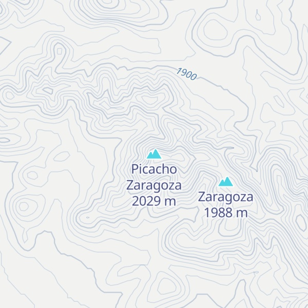 Map of Picacho Zaragoza