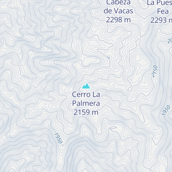 Map of Cerro La Palmera