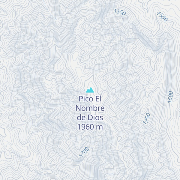 Map of Pico El Nombre de Dios