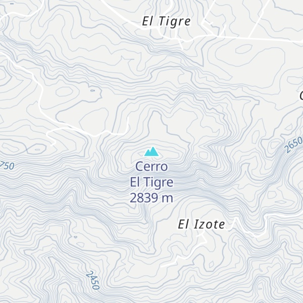 Map of Cerro El Tigre