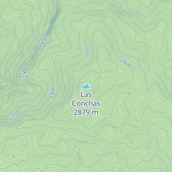 Map of Las Conchas