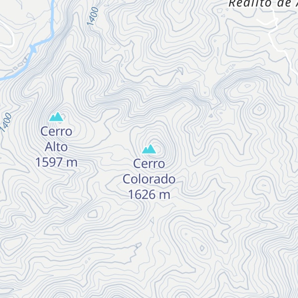 Map of Cerro Colorado