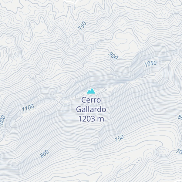 Map of Cerro Gallardo