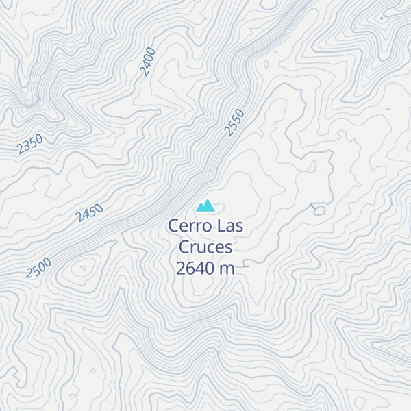 Map of Cerro Las Cruces