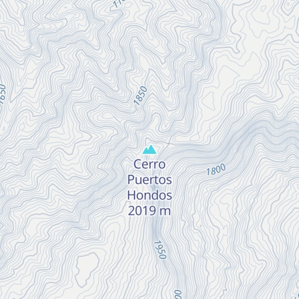 Map of Cerro Puertos Hondos