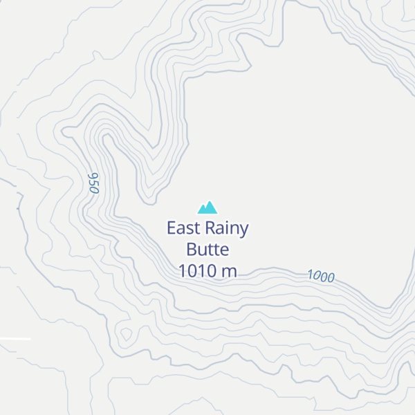 Map of East Rainy Butte