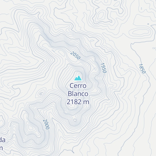 Map of Cerro Blanco