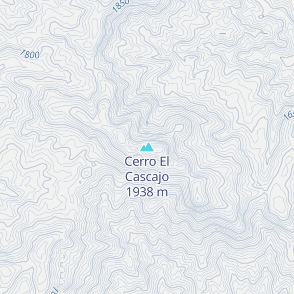 Map of Cerro El Cascajo