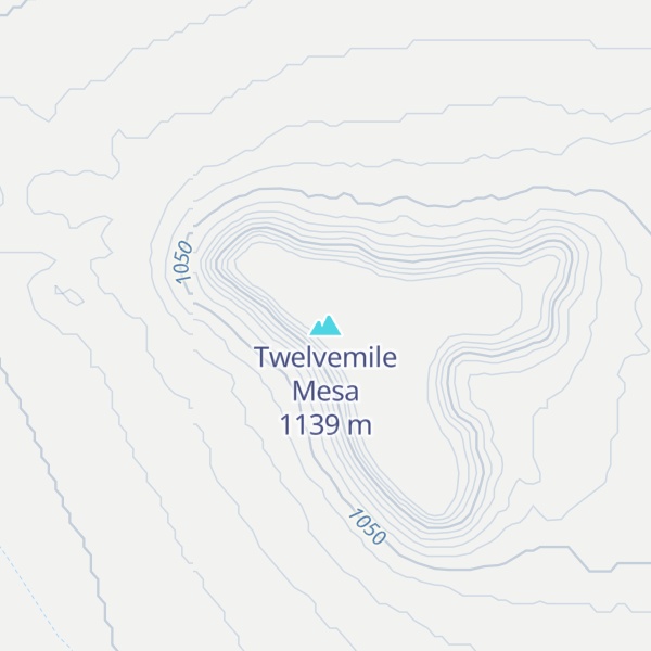 Map of Twelvemile Mesa