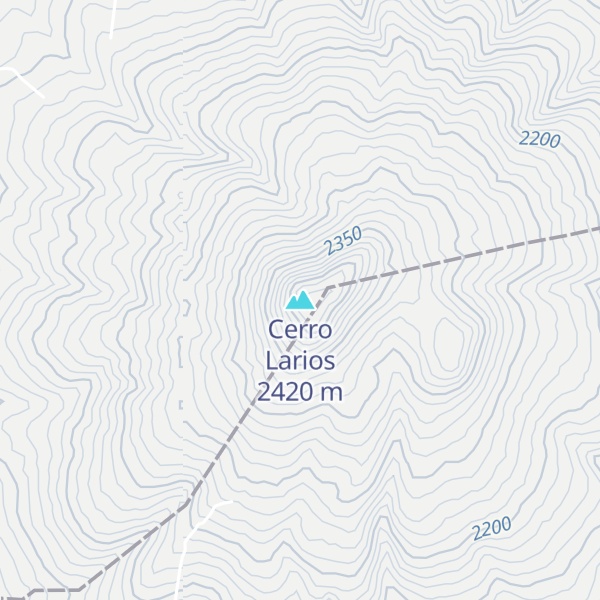 Map of Cerro Larios