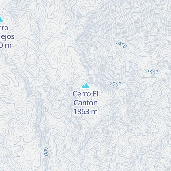 Map of Cerro El Cantón